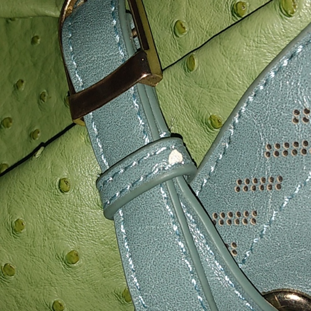 RARE Segolene Paris Embossed Strap Detail Bag - Picture 10 of 10